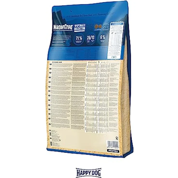 Happy Dog Premium NaturCroq Junior 4kg, Alleinfuttermittel für Junghunde ab 7 Monaten, für Hunde ab 11 kg Adultgewicht – Bild 6