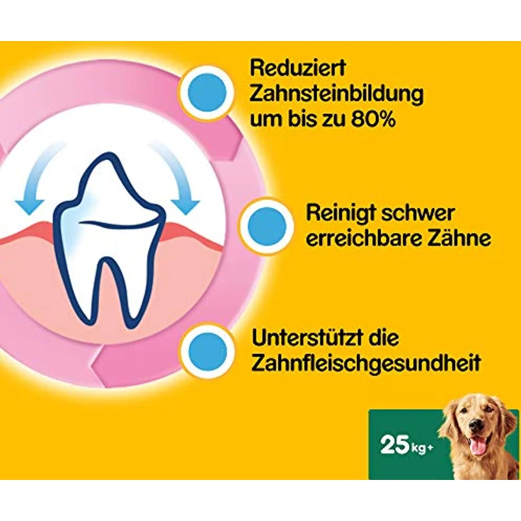 Pedigree DentaStix, Hundesnack für große Hunde, 56 Stück (2.16 kg), ideal für Training und Belohnung – Bild 3