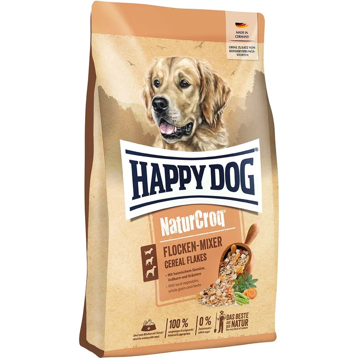 Happy Dog Premium NaturCroq Flocken Mixer, Ergänzungsfuttermittel für artgerechte Hundeernährung, 10kg – Bild 1