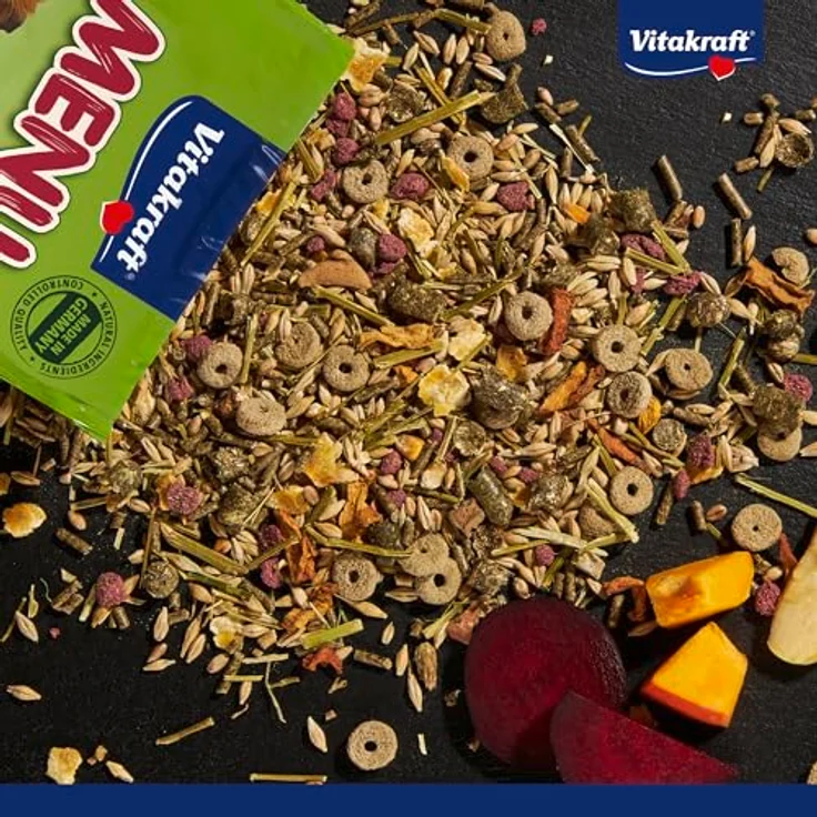 Vitakraft Menü Vital für Meerschweinchen, Komplettfutter mit hohem Fasergehalt, 5 kg, ohne Zuckerzusatz – Bild 2