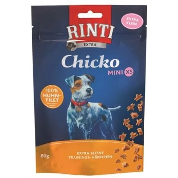Rinti Extra Chicko Mini XS Huhn, Hunde-Trockenfutter, 80 g