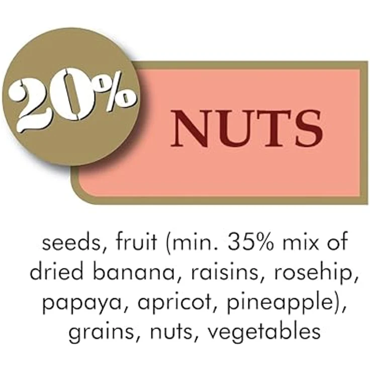 Versele-Laga Exotic Nuts, Vogelfutter für Nager und Vögel, 750 g – Bild 2