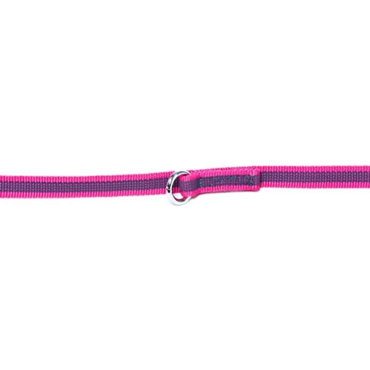 JULIUS K-9 IDC Color & Gray verstellbare Leine mit Doppelkarabiner, 14 mm x 2,2 m, stark und widerstandsfähig, Pink-Grau – Bild 3