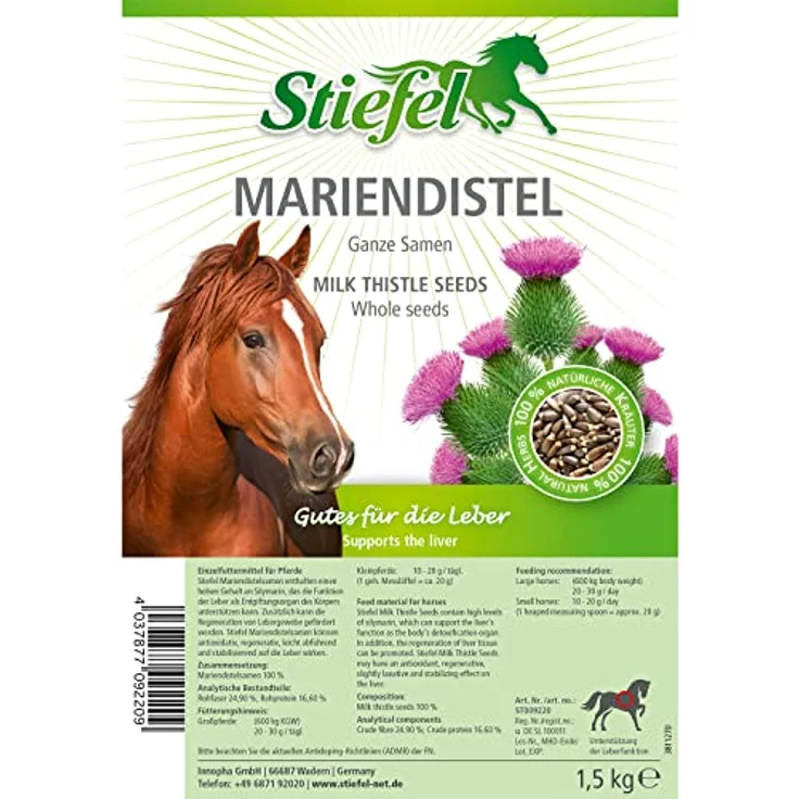 Stiefel Mariendistel, ganze Samen zur Unterstützung der Leberfunktion und Anregung des Zellstoffwechsels, 1,5kg – Bild 5