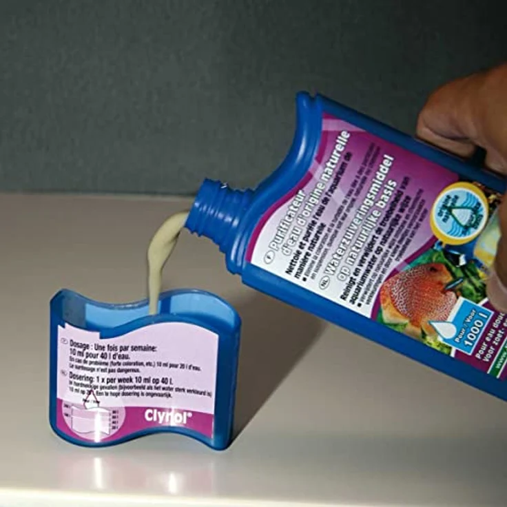 JBL Clynol 25191 Wasseraufbereiter für Aquarien, 250 ml - Natürlicher Wasserreiniger zur Reinigung und Klärung von Süß- und Meerwasser, bindet Schwermetalle und Gerüche – Bild 4