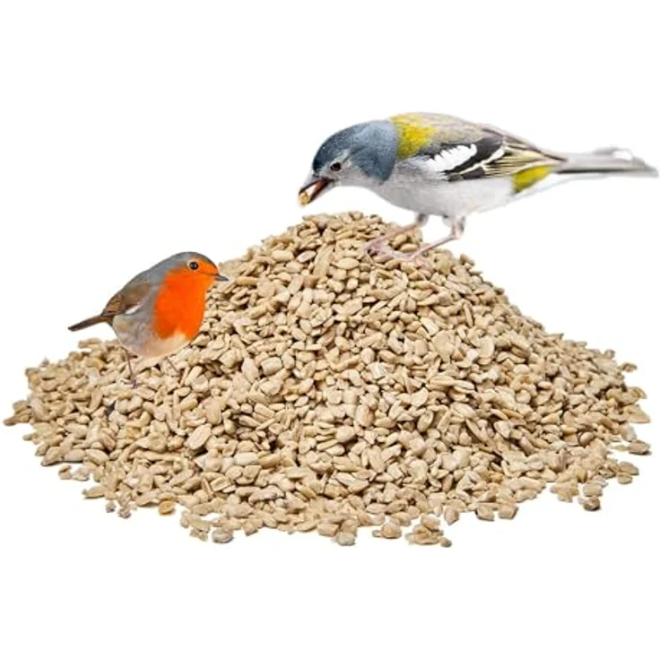 Paul´s Mühle Sonnenblumenkerne geschält & gehackt, 12,5 kg Vorratspack für Wildvögel, schalenfrei, energiereich, Ganzjahresfutter – Bild 3