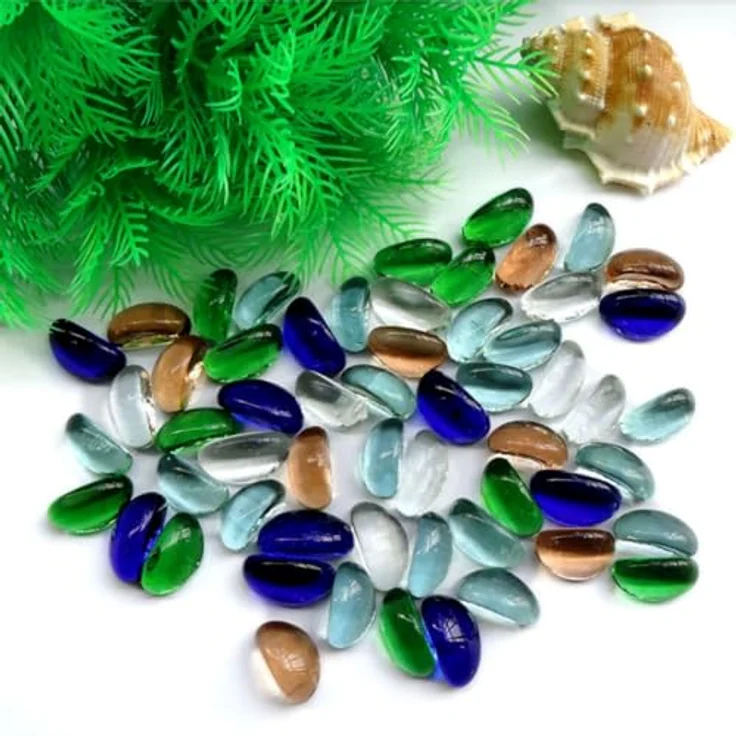 EPRHAY 10-16mm Mixed Color Ungebohrte Sea Beach Glasperlen, 20 Stück, hochwertige DIY Schmuck Anhänger für Ohrringe und Halsketten – Bild 2