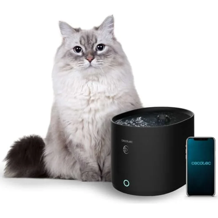 Cecotec Trinkbrunnen Pumba 2500 Refresh Smart, 2,5L Hochleistungsfilter, App-Steuerung, Kreislaufsystem, Reinigungs- und Filterwechselerinnerung – Bild 1