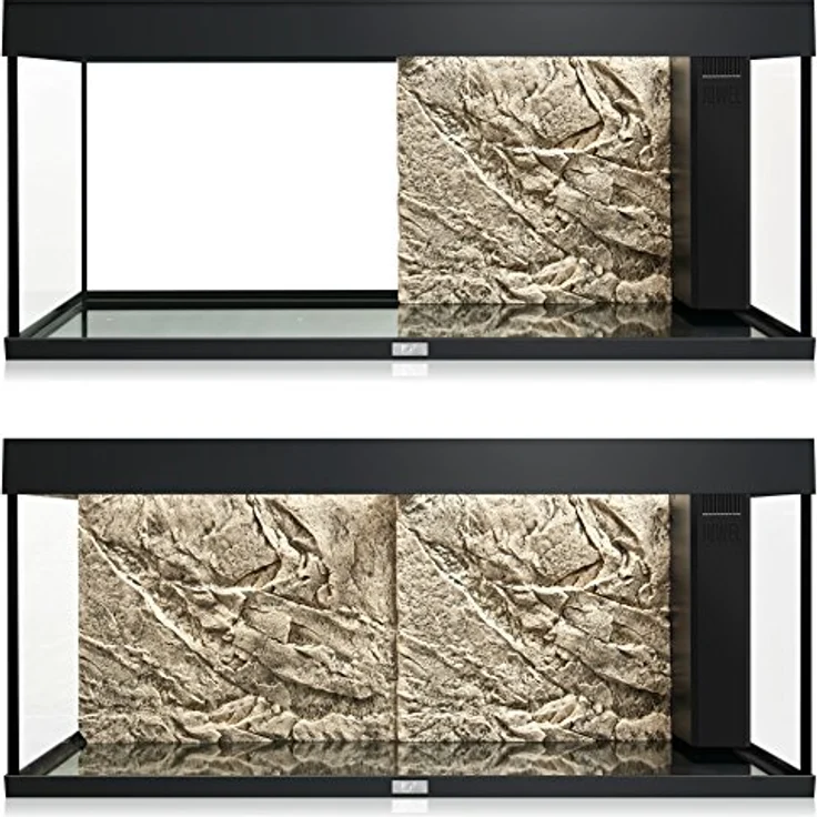 Juwel Aquarium Background Cliff Light, sandfarbene Strukturrückwand, modular erweiterbar, meerwassergeeignet – Bild 3