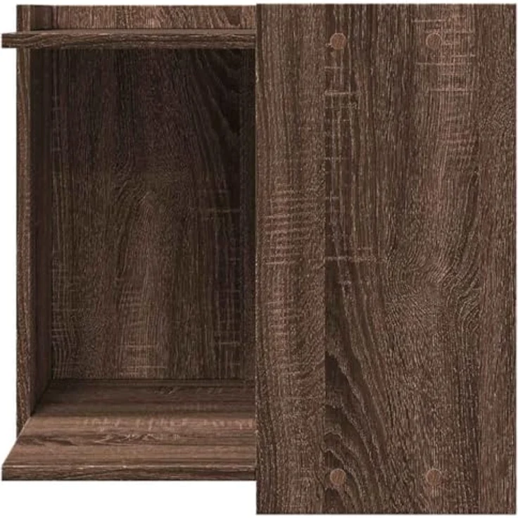 vidaXL Katzentoilette, Katzenklo Eichen-Optik 53x53x51 cm Holzwerkstoff, Braun – Bild 6