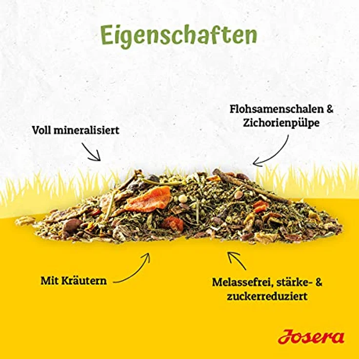 JOSERA Kraut & Rüben Mash, Premium Pferdefutter, getreidefrei, stärke- und zuckerreduziert, 15 kg, voll mineralisiert – Bild 5