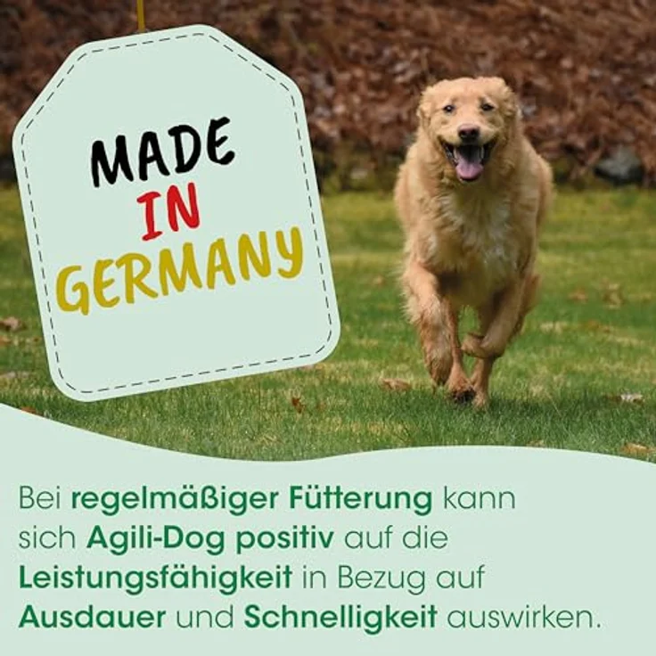 cdVet Agili-Dog, Ergänzungsfuttermittel für Hunde, 70 g - Muskelaufbau, Versorgung mit Kräutern, Vitaminen und Eisen, Unterstützung bei Lustlosigkeit, nach Krankheit, Operation und während Trächtigkeit – Bild 4