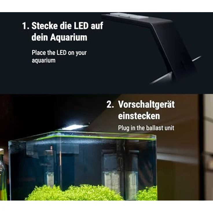 DENNERLE LED Aquariumleuchte Trocal Style Two, 6/8 Watt, Tageslicht 6500 Kelvin, hohe Lumenleistung für Pflanzenwachstum – Bild 6