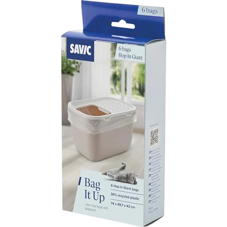 Savic Katzentoilette Hop in Giant, Toilettenbeutel zur einfachen Reinigung und Geruchsvermeidung – Bild 2