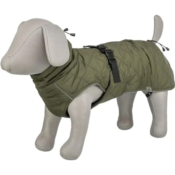 TRIXIE Hundemantel Minot, wasserdichter Hundemantel aus Polyester mit Fleece-Innenfutter und reflektierenden Elementen – Bild 4