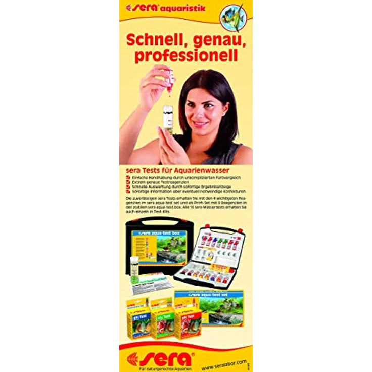 sera 04930 Phosphat Test (P04), Wassertest für 60 Messungen, zuverlässig und genau für Süß- & Meerwasser im Aquarium oder Teich, 1 Stück – Bild 4