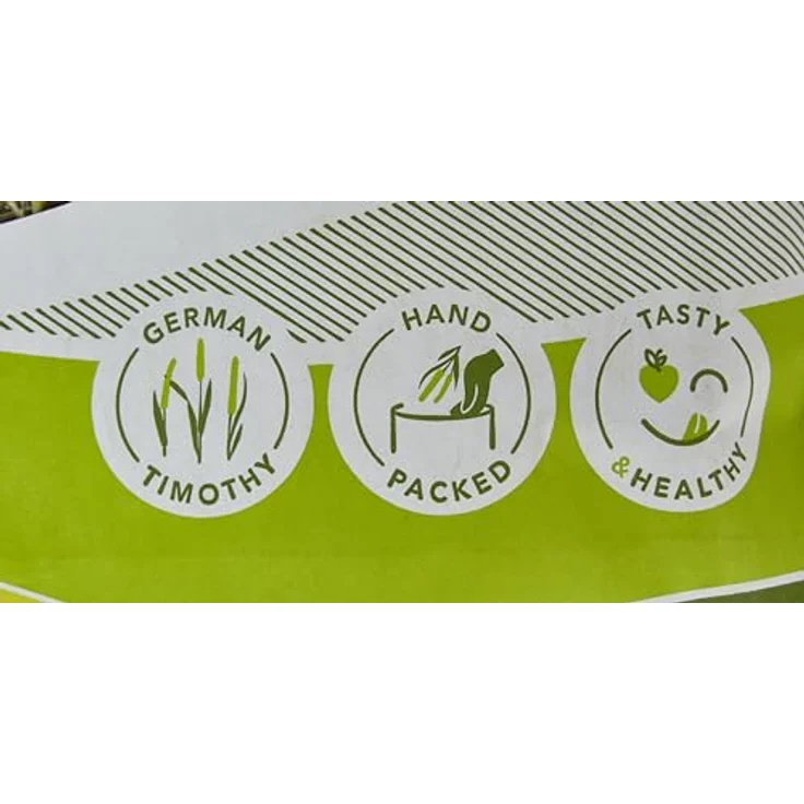 Bunny Timothy Heu 700 g, hochwertiger strukturierter Snack für Zwergkaninchen und Nagetiere, fördert Zahnabrieb und Darmtätigkeit, handverpackt – Bild 2