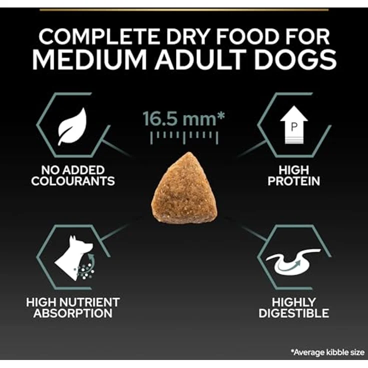 PURINA PRO PLAN Medium Adult Lamm & Reis Sensitive Digestion, Sparpaket 2 x 14 kg, Hochverdauliches Trockenfutter für mittelgroße Hunde mit Prebiotika und hochwertigem Lamm – Bild 9