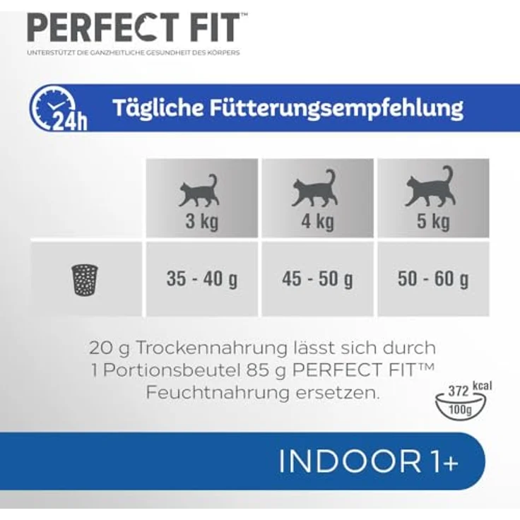 Perfect Fit Indoor Adult Trockenfutter für Katzen ab 1 Jahr, Huhn, 7 kg – Mit Taurin, Vitaminsupport für gesunde Haut & Harnwege, optimale Gewichtskontrolle – Bild 4