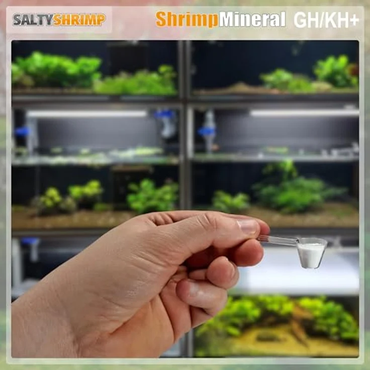 SaltyShrimp Shrimp Mineral GH/KH+, 200g Mineralsalz für Garnelenhaltung, Remineralisierung & neutrales Wasser – Bild 2
