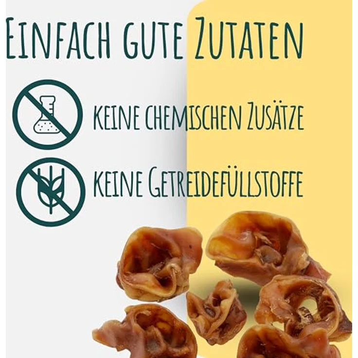 WuffSnacks Schweineohrmuscheln für Hunde, getrocknet, 10 kg, 100% Schwein, natürlicher Kauartikel zur Zahnpflege, geeignet für empfindliche Hunde – Bild 3