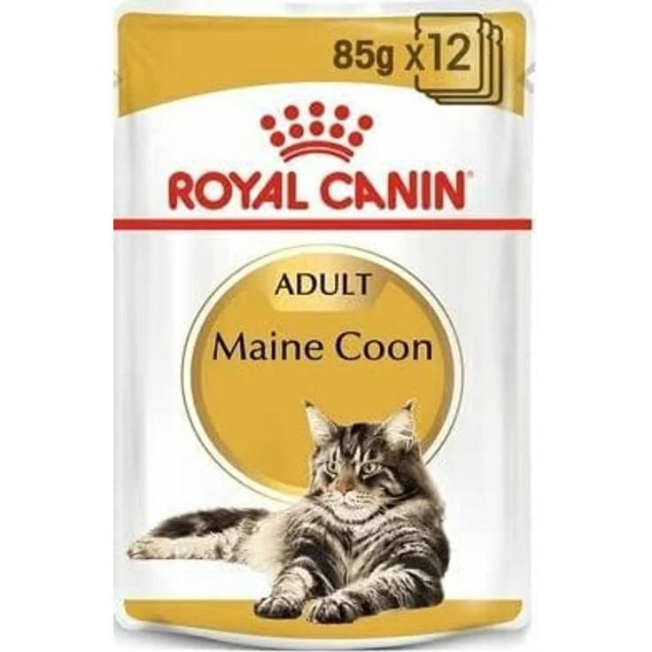 Royal Canin Maine Coon Adult, Nassfutter für Katzen, 12x85g, speziell abgestimmt auf die Ernährungsbedürfnisse von Maine Coons – Bild 3