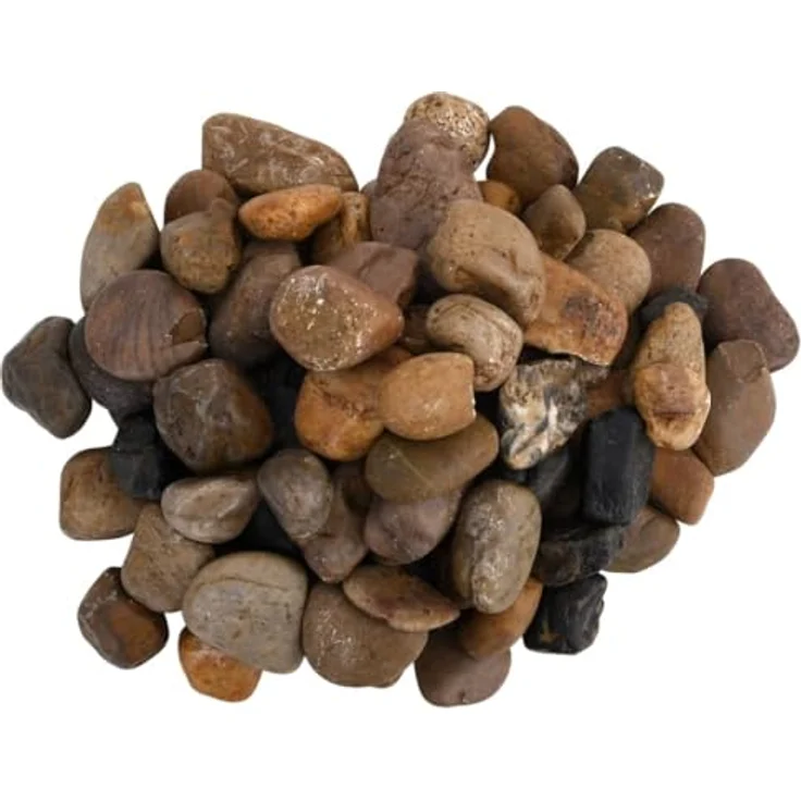 vidaXL Aquariendeko Polierte Kieselsteine 10 kg, Mehrfarbig, 2-5 cm, ideal für Aquarien und Gartenbeete – Bild 4