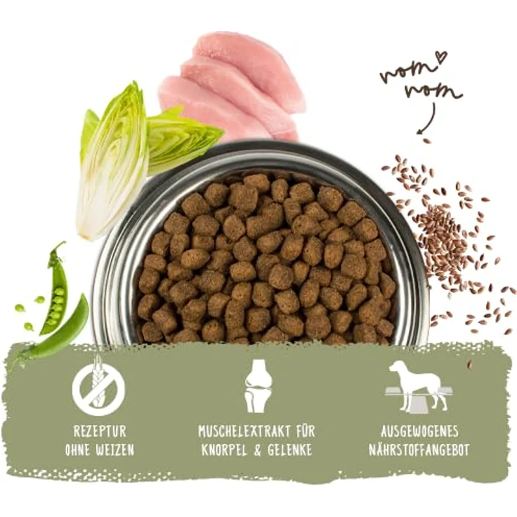 bosch HPC Mini Adult, Hundetrockenfutter mit frischem Geflügel & Hirse, glutenfrei, für kleine Rassen (bis 15 kg), 1 x 1 kg – Bild 2
