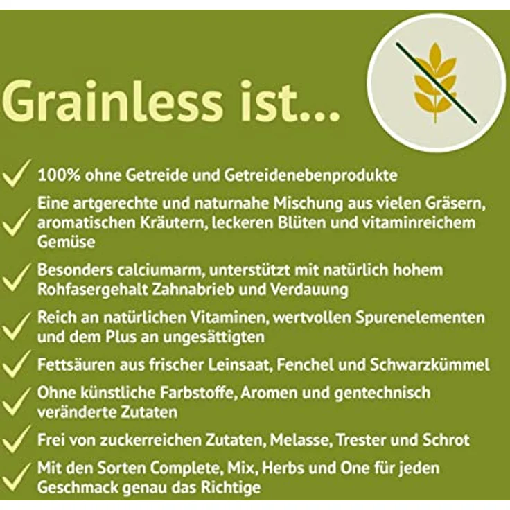 JR Farm Grainless Complete Zwergkaninchen, 100% getreidefreies Kleintierfutter mit Ballaststoffen und Heilkräutern, 1350 g – Bild 4