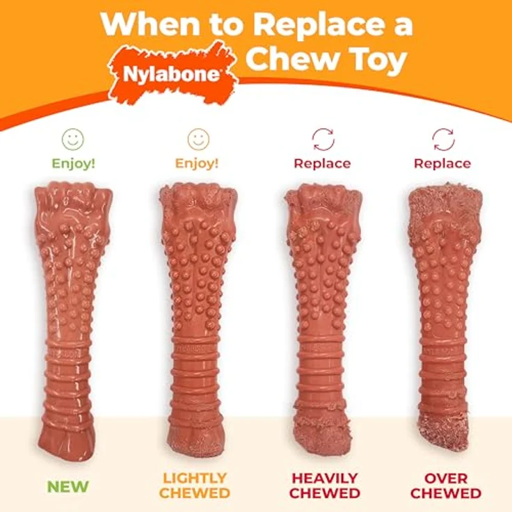 Nylabone Extreme Chew Double Action Chew Bacon, Kauspielzeug für Hunde, Größe M mit Zahnpflegefunktion – Bild 9