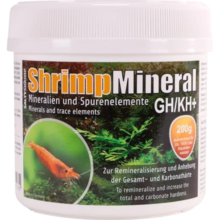 SaltyShrimp Shrimp Mineral GH/KH+, 200g Mineralsalz für Garnelenhaltung, Remineralisierung & neutrales Wasser – Bild 1