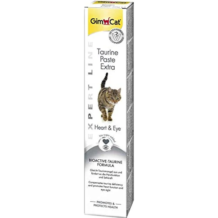 GimCat Taurine Paste Extra 50 g, Ergänzungsfuttermittel für Katzen mit Taurin und Muschelpulver zur Unterstützung von Herzfunktion und Sehkraft, Made in Germany – Bild 3