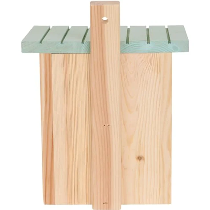 Siena Garden Nestperle Lukas Halbhöhle, Vogelhaus aus FSC-zertifiziertem Kiefernholz mit Marderschutz, Eingang 128x60 mm, für Rotkehlchen, Amsel, Zaunkönig und Bachstelze – Bild 4