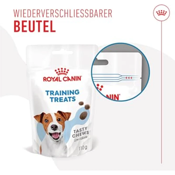 Royal Canin Trainings Treats, 3er Pack mit 3 x 110 g, Snacks für Hunde aller Größen & Rassen, mit Geflügel, im wiederverschließbaren Beutel, ab 6 Monaten, nur 2,9 kcal pro Stück – Bild 4