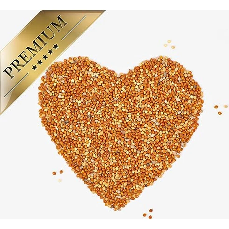 Lyra Pet® Hirse rot | 25 kg, hochwertiges Vogelfutter für Ziervögel & Wildvögel, mineralstoffreicher Energielieferant, ideal für Futtermischungen, ganzjährig einsetzbar – Bild 5