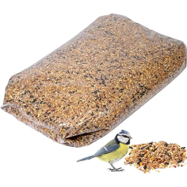 dobar® Wildvogelfutter 25 kg, Ganzjahresstreufutter für Vogelfutterhäuser und -säulen, hochwertige Mischung aus Getreide und Saaten – Bild 1