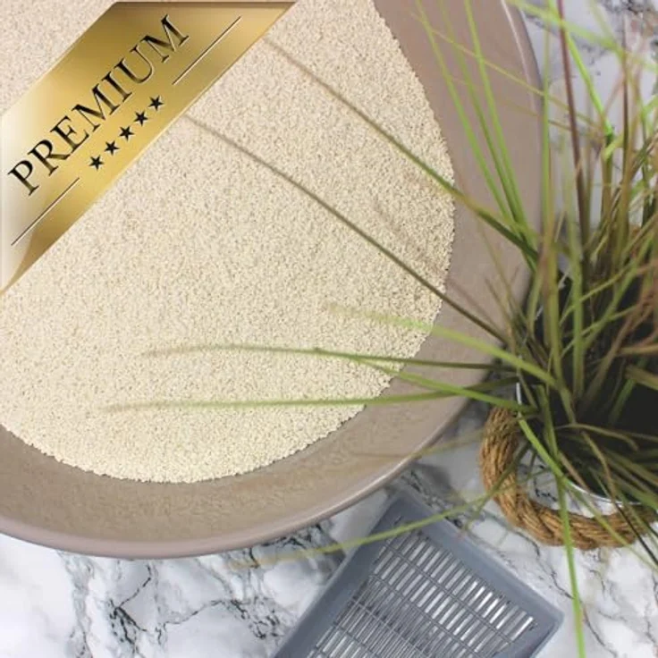 Lyra Pet® Tofu Katzenstreu, 7,5 kg, parfümfrei, klumpend, 300% Saugkraft, staubfrei, umweltfreundlich aus Erbsenprotein, ideal für empfindliche Katzen – Bild 4