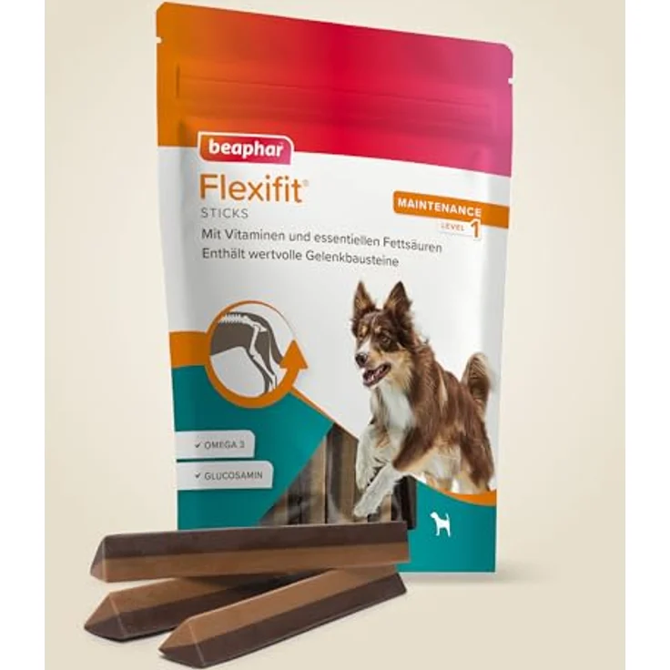 Beaphar Flexifit Snacks Hund Sticks mit Glucosamin und Vitaminen, 7 Stück / 175 g – Bild 2