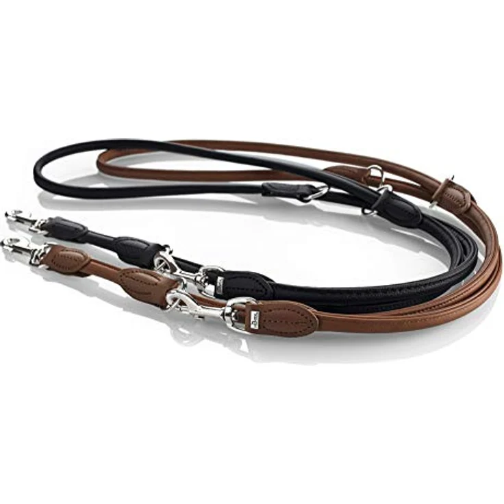 Hunter Hunde-Leine verstellbar Round & Soft schwarz 8-200 – Bild 5