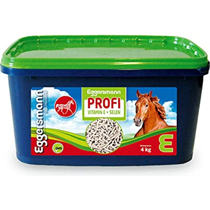Eggersmann Profi Muskel Fit (Vitamin E + Selen), Ergänzungsfuttermittel für Pferde zur Unterstützung der Muskulatur, 4 kg Eimer – Bild 1