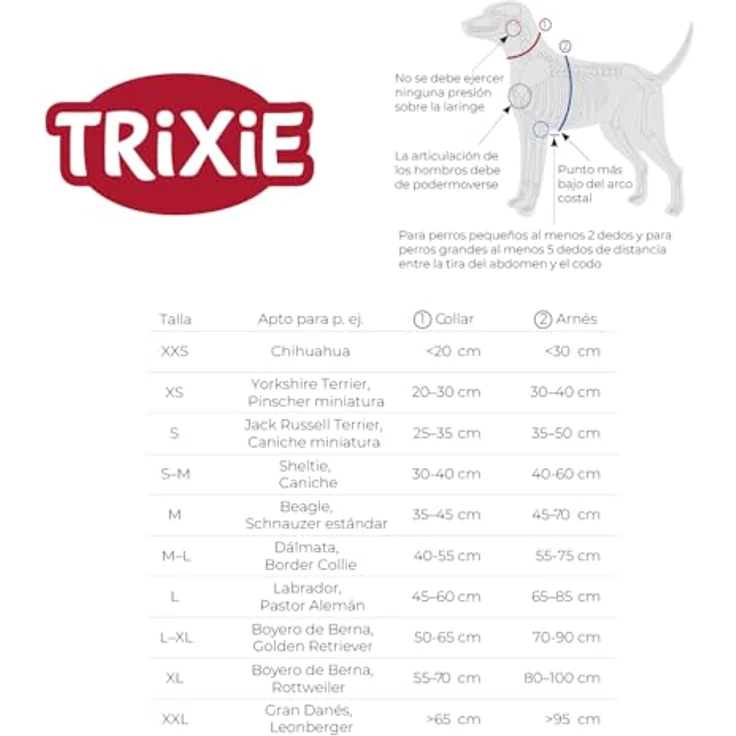 Trixie Verstellbare Leine, multifunktionale Hundeleine mit 3 stufenlos verstellbaren Ringen, extra langer Ausführung – Bild 2