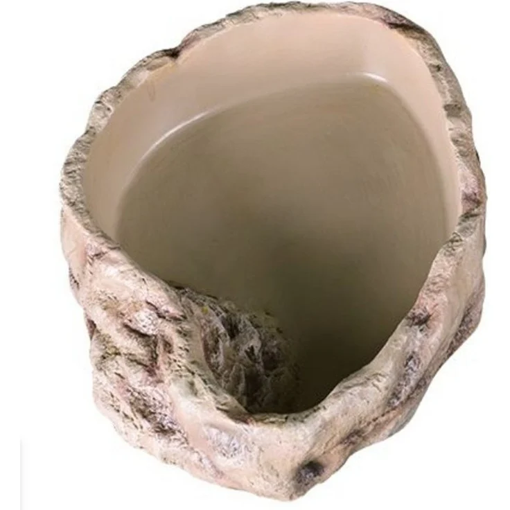 ReptiZoo Terrarium Wasserschale (ERB09), realistische Felsenoptik, antibakterielle Beschichtung