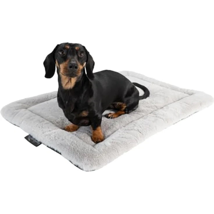 MyBestBuddy Hundekissen Komfort grau 70x50 cm M, allergikerfreundlich, rutschfest, 40°C waschbar, atmungsaktiv und pflegeleicht für mittelgroße Hunde – Bild 1