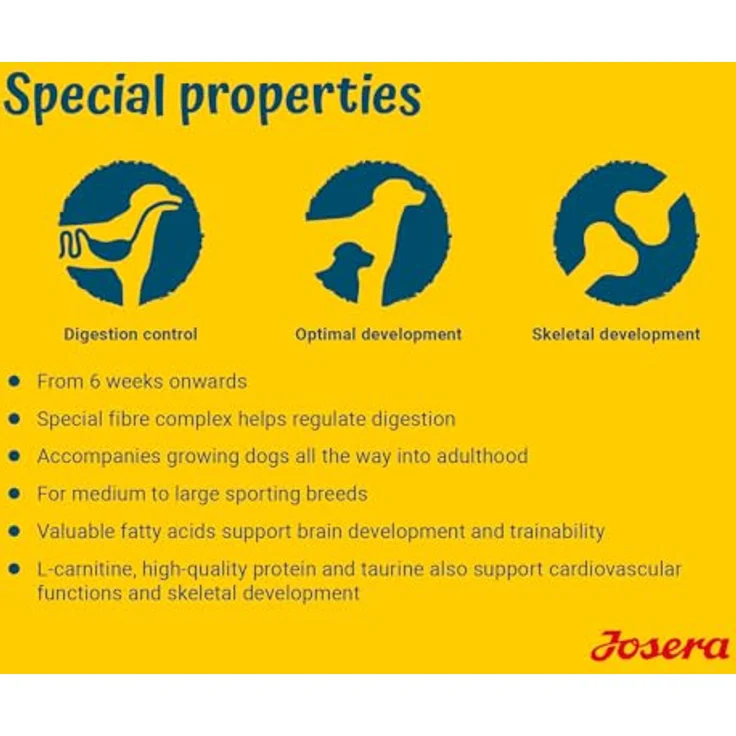 Josera SensiJunior Trockenfutter für Hunde, 12,5kg, hochwertige Zutaten, ohne Gentechnik – Bild 2