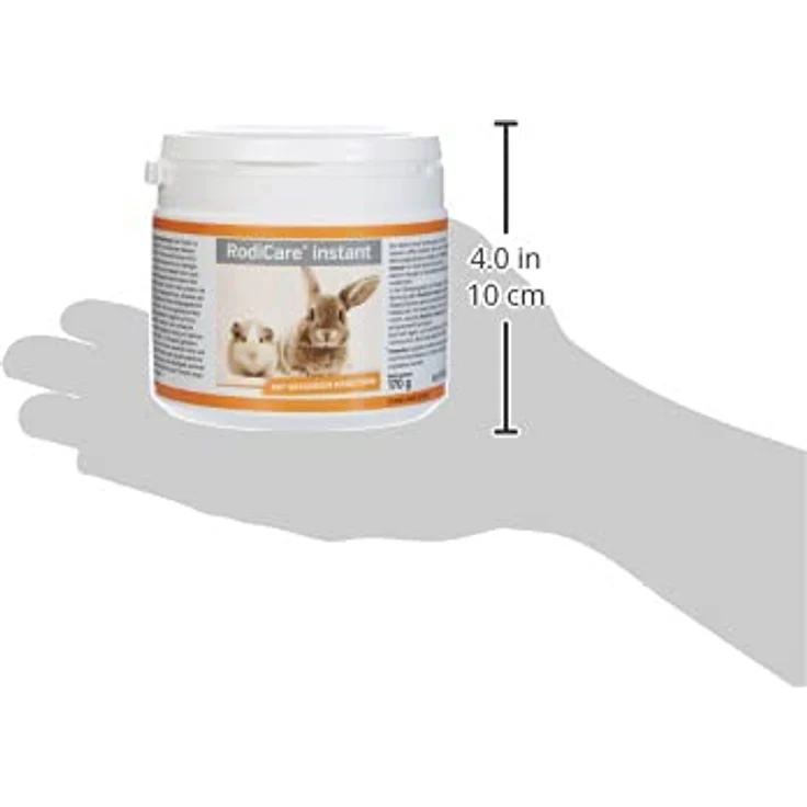 Alfavet RodiCare instant Päppelfutter für geschwächte Zwergkaninchen, Meerschweinchen und Kleinnager, Alleinfuttermittel mit gesunden Kräutern, 170 g mit Dosierlöffel – Bild 3