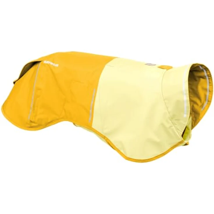 RUFFWEAR Sun Shower Regenjacke, wasserdichte Hundejacke für kleine Hunde, leichte wetterfeste Hundeweste, Größe S, Mineralgelb – Bild 1