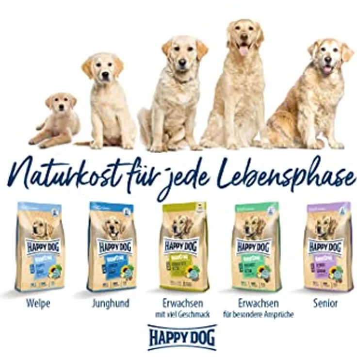 Happy Dog Premium NaturCroq Flocken Vollkost, Hunde-Trockenfutter für ernährungssensible Hunde und Welpen, 1,5 kg – Bild 6