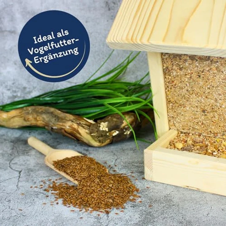 Lyra Pet® 20 kg Leinsamen, Reich an Omega-3-Fettsäuren, Ballaststoffen & Proteinen, Ergänzungsfutter für Wildvögel & Kleinnager, Nährstoffreiches, Ganzjähriges Vogelfutter – Bild 3
