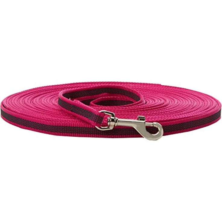 JULIUS K-9 IDC Color & Gray verstellbare Leine mit Doppelkarabiner, 14 mm x 2,2 m, stark und widerstandsfähig, Pink-Grau – Bild 1
