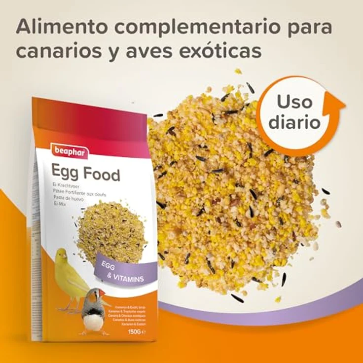 Beaphar Eierpaste für Kanarienvögel, 150 g - Hoher Proteingehalt, fördert Feder- und Eierproduktion, stärkt das Immunsystem – Bild 3